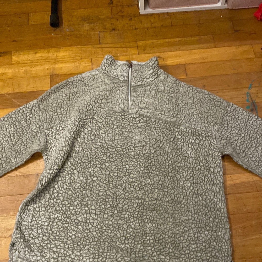 Poof New York gray quarter zip size large